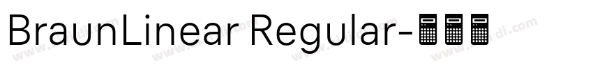 BraunLinear Regular字体转换